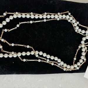 Ralph Lauren Pearl and Gold Necklace